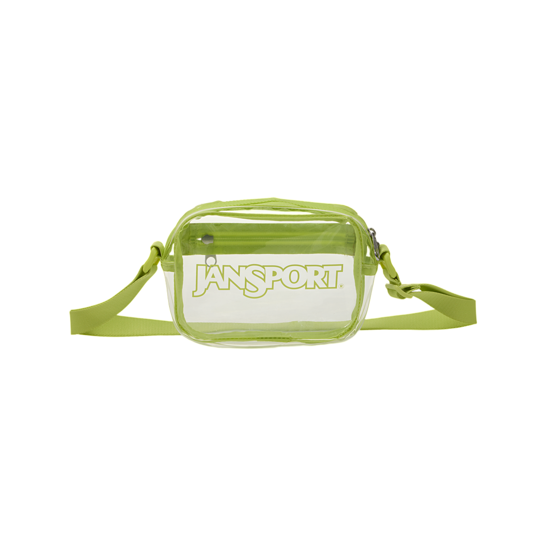 JS0A86EQKM3 Jansport Clear Crossbody Bag Citron Lime
