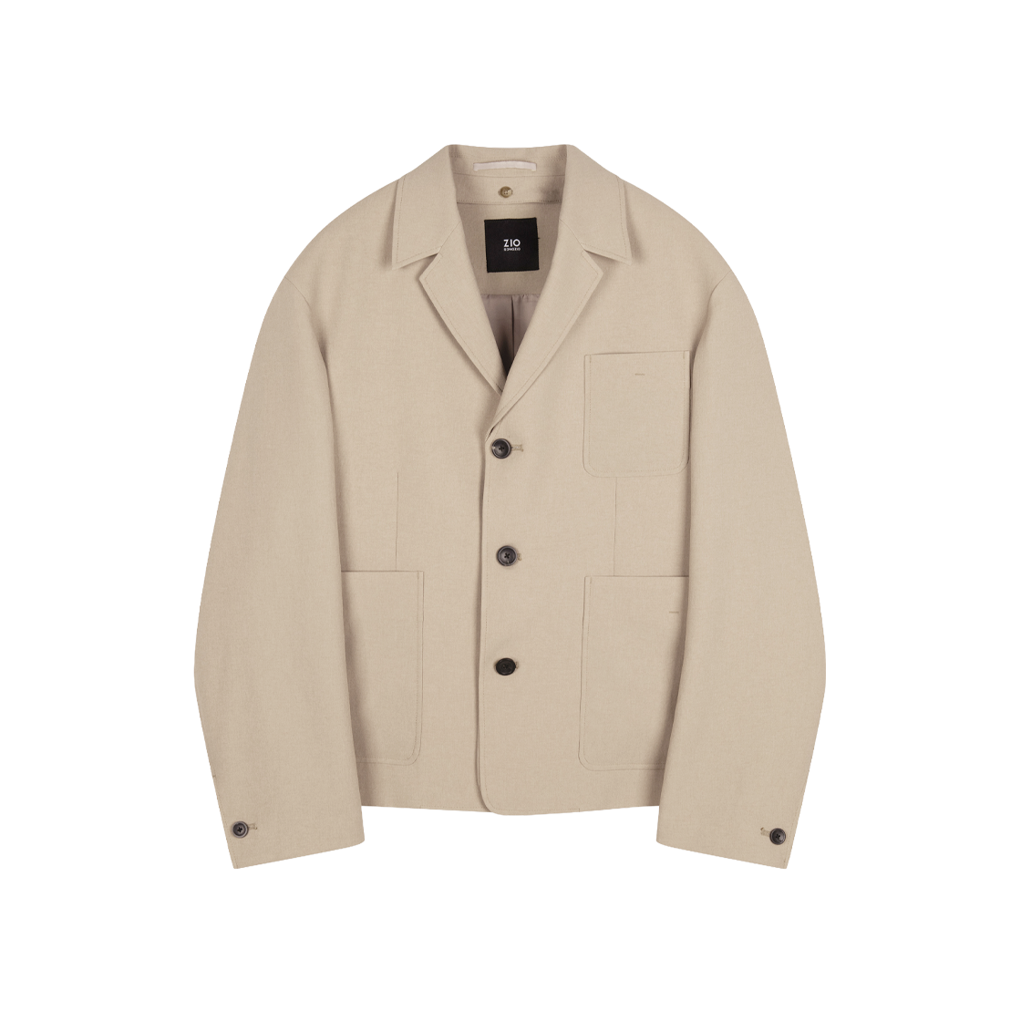 지오송지오 컬렉션 쓰리버튼 라펠 디터쳐블 자켓 베이지 BI2JK264BE(ZIOSONGZIO COLLECTION Three Button Lapel Detachable Jacket Beige) - 1