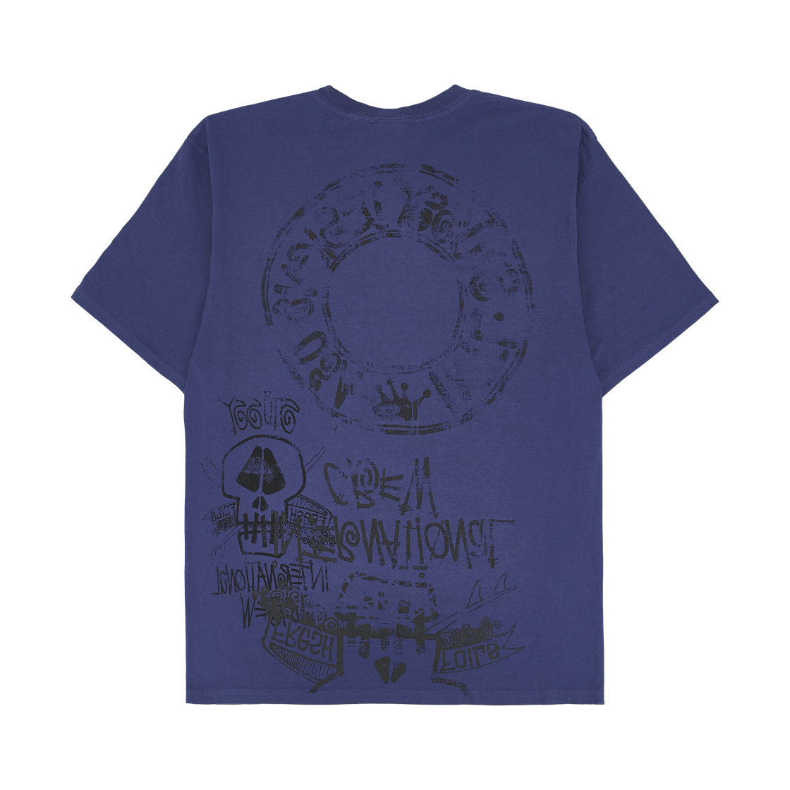 스투시 스컬 피그먼트 다이드 티셔츠 인디고(Stussy Skulls Pigment Dyed T-Shirt Indigo) - 2