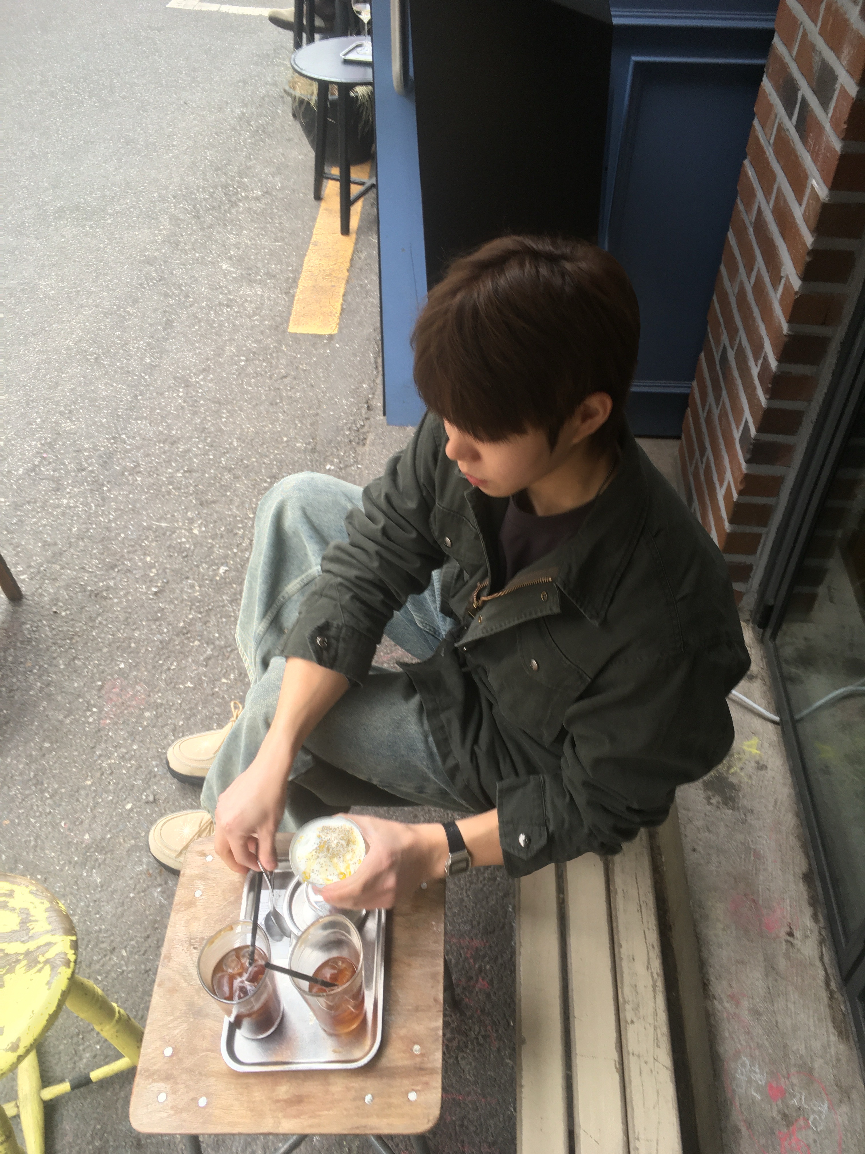 [KREAM 단독] Millo Archive X Negative Three Crescendo Desert Boots Beige, Casio F-91WM-7 착용 스타일 - 3