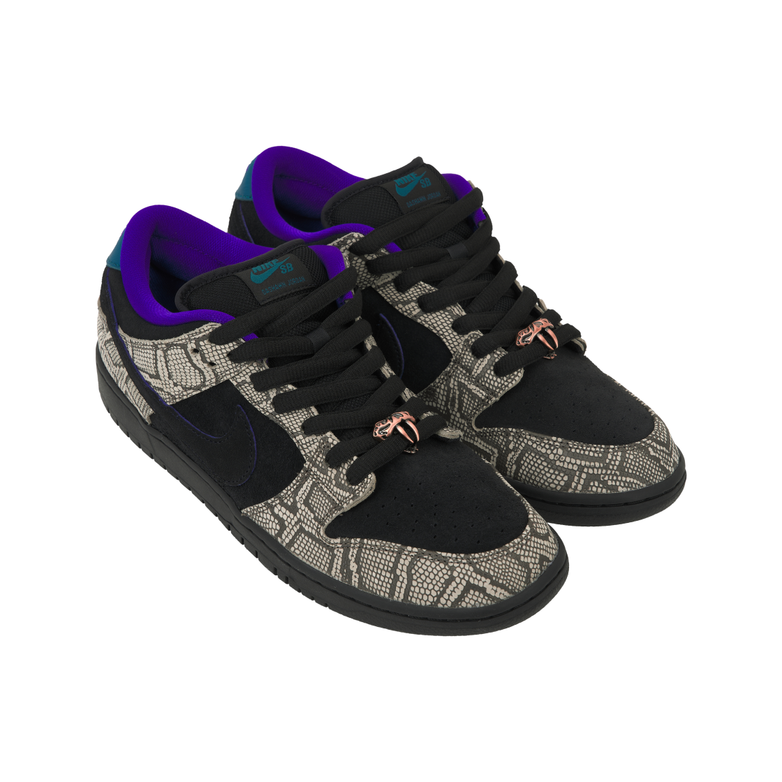 나이키 x 다숀 조던 SB 덩크 로우 스트링 블랙(Nike x Dashawn Jordan SB Dunk Low String Black) - 4