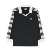 (W) Adidas 3-Stripes Satin Long Sleeve T-Shirt Black - KR Sizing