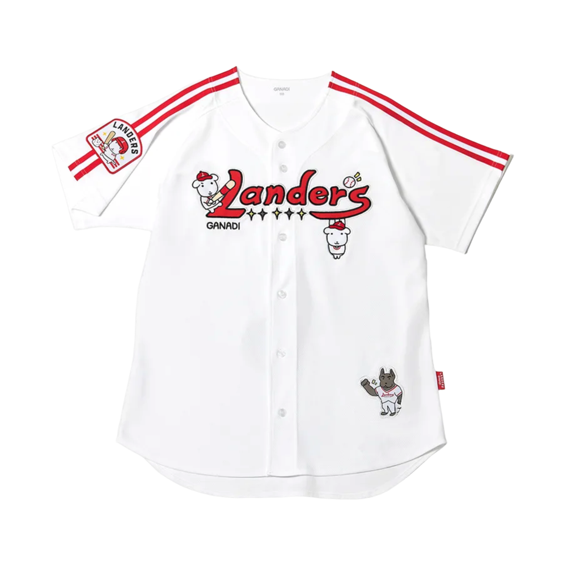 SSG 랜더스 x 가나디 유니폼 화이트 (논 마킹 버전)(SSG Landers x Ganadi Uniform White (Non Marking Ver.))