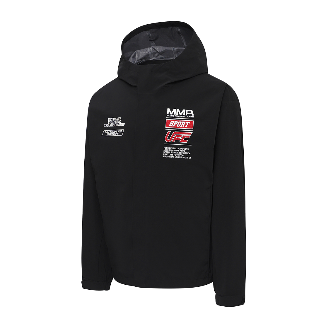 유에프씨 스포츠 챔프 스폰 릴렉스핏 3L 자켓 블랙 U2JKX3101BK(UFC SPORT Champ Spon Relaxed Fit 3Layer Jacket Black) - 2