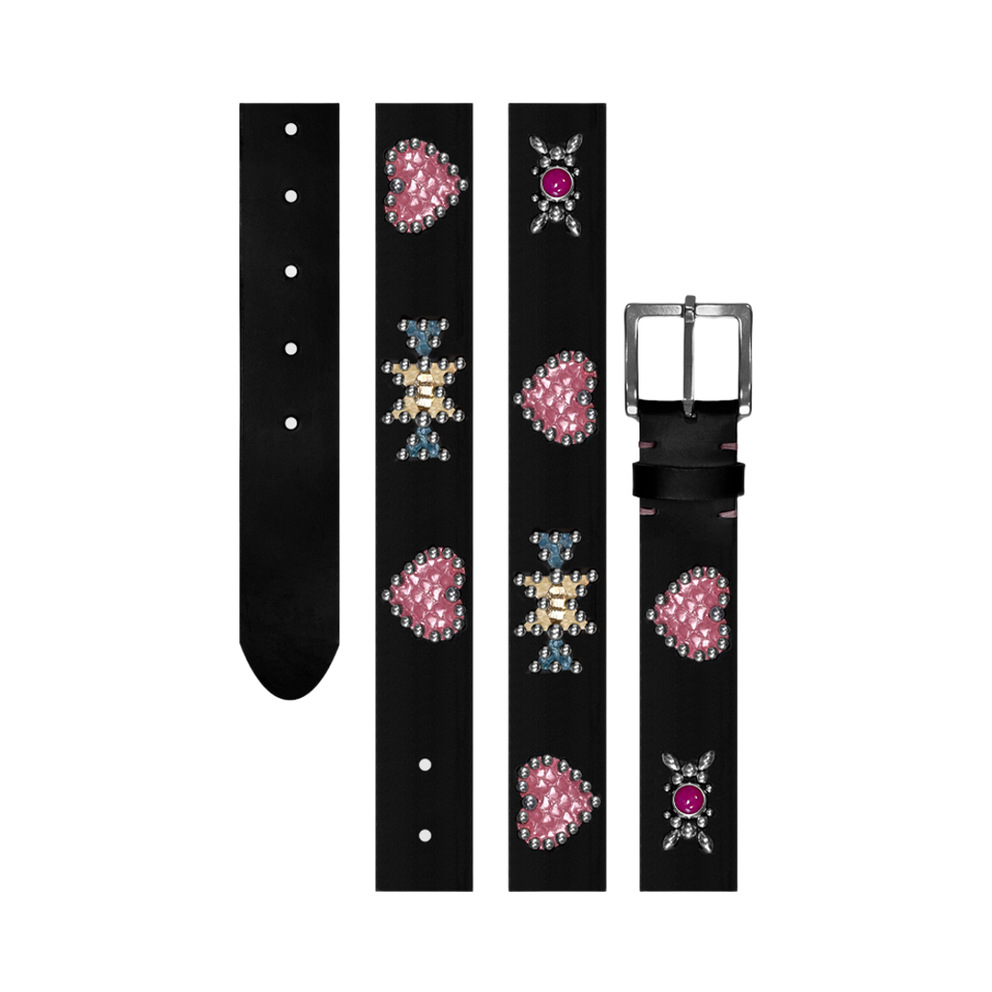 더트냅 하트 나바호 레더 벨트(DIRT NAP Heart Navajo Leather Belt)