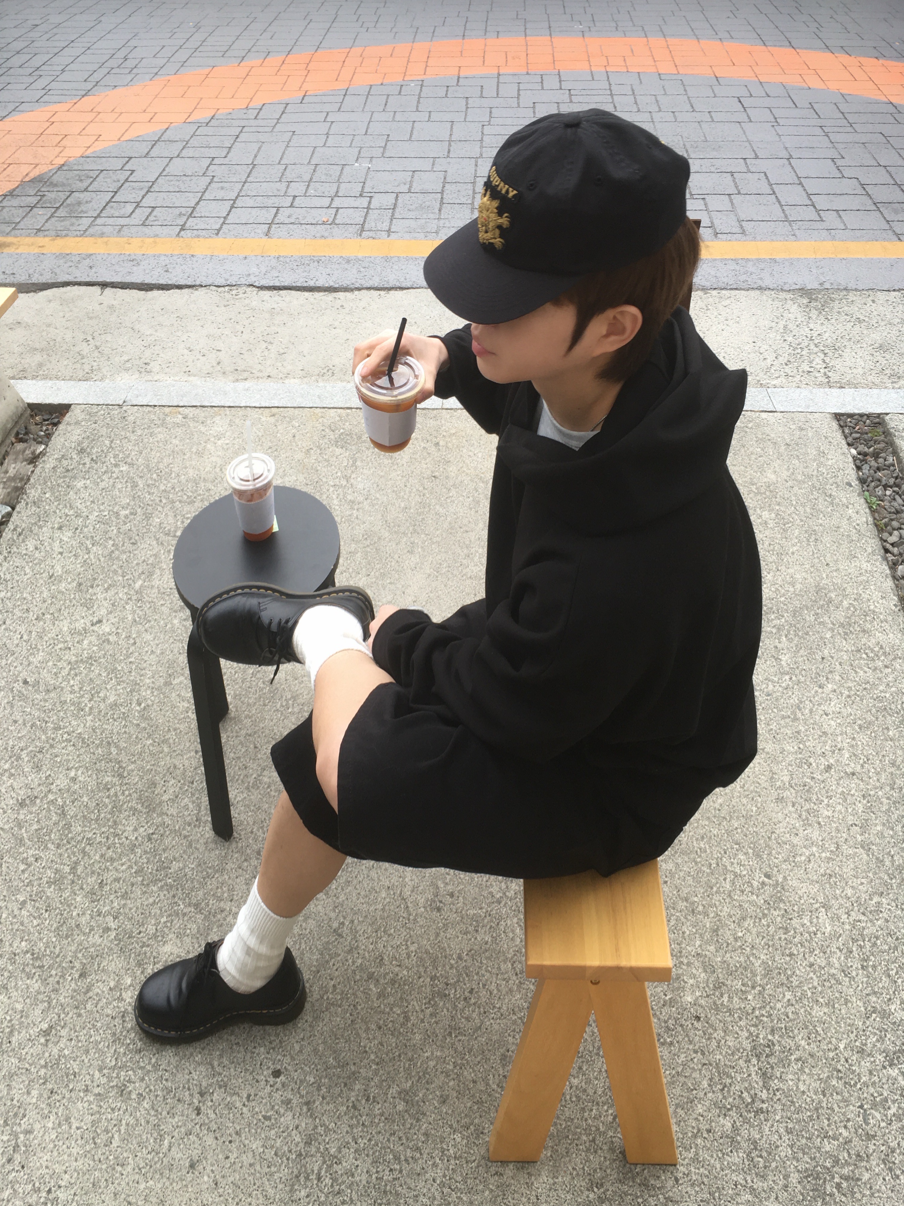 Supreme Bullion Dragon 6-Panel Black - 25SS, Dr. Martens 1461 Smooth Black 착용 스타일 - 1