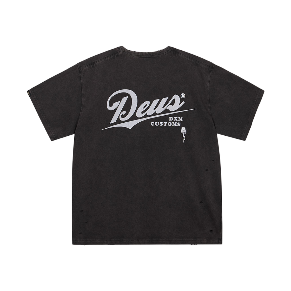 데우스 엑스 마키나 데미지드 다이드 티셔츠 차콜(Deus Ex Machina Damaged Dyed T-Shirt Charcoal) - 2