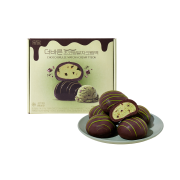 THE BAREUN TTEOK Choco Brulee Matcha Cream Tteok (70g *6EA) 1Box