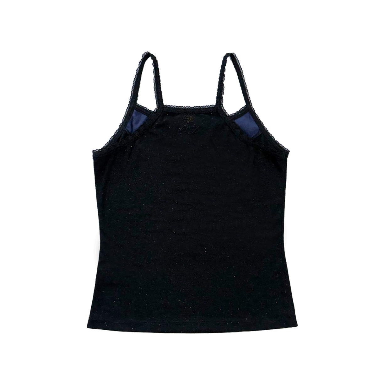 오드미 플라워 레이스 슬리브리스 - 블랙(ODDME Flower lace sleeveless - Black) - 2