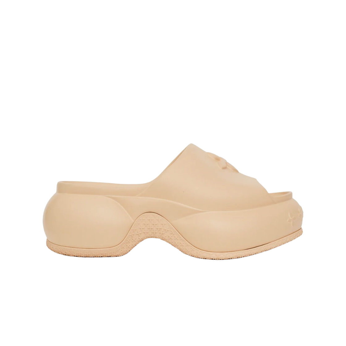 (W) 에스엠에프케이 컴패스 웨이브 플랫폼 범퍼 샌들 누드((W) SMFK Compass Wave Platform Bumper Sandal Nude)
