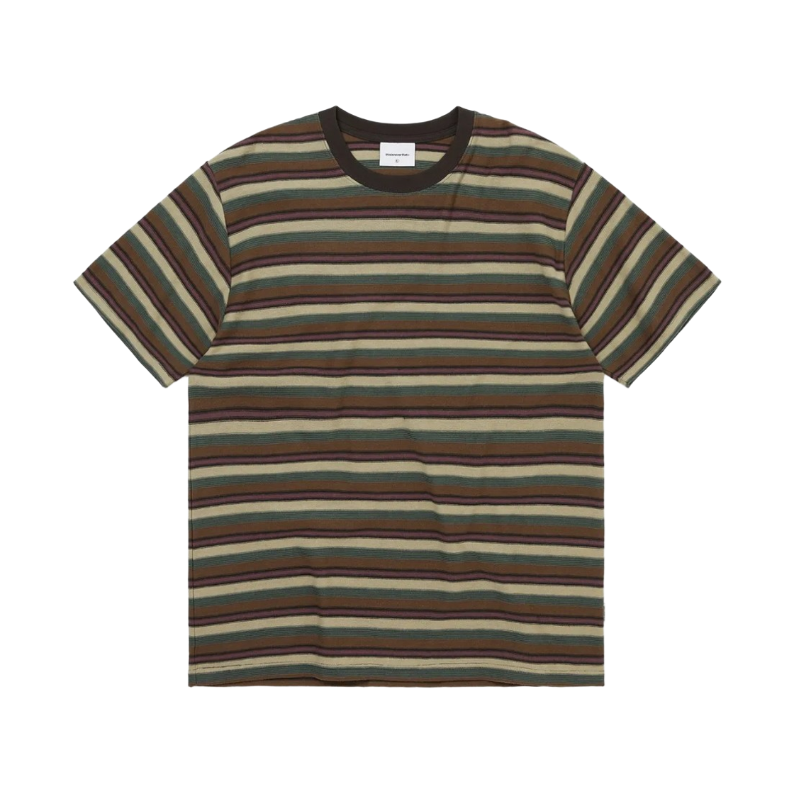 디스이즈네버댓 인사이드 아웃 스트라이프 티셔츠 더스티 핑크(Thisisneverthat Inside Out Striped T-Shirt Dusty Pink) - 1