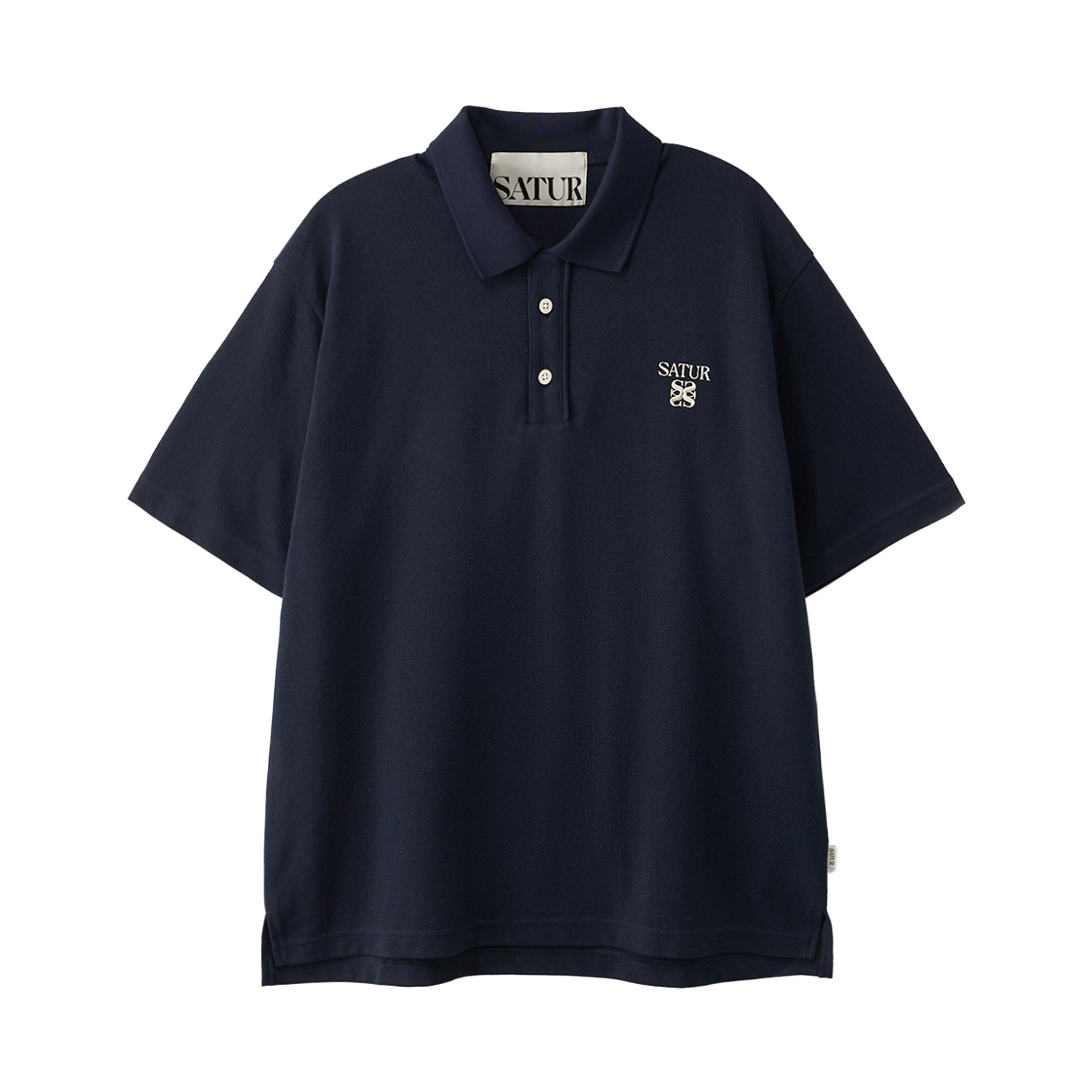 세터 로렌 피케 폴로 반팔 티셔츠 네이비