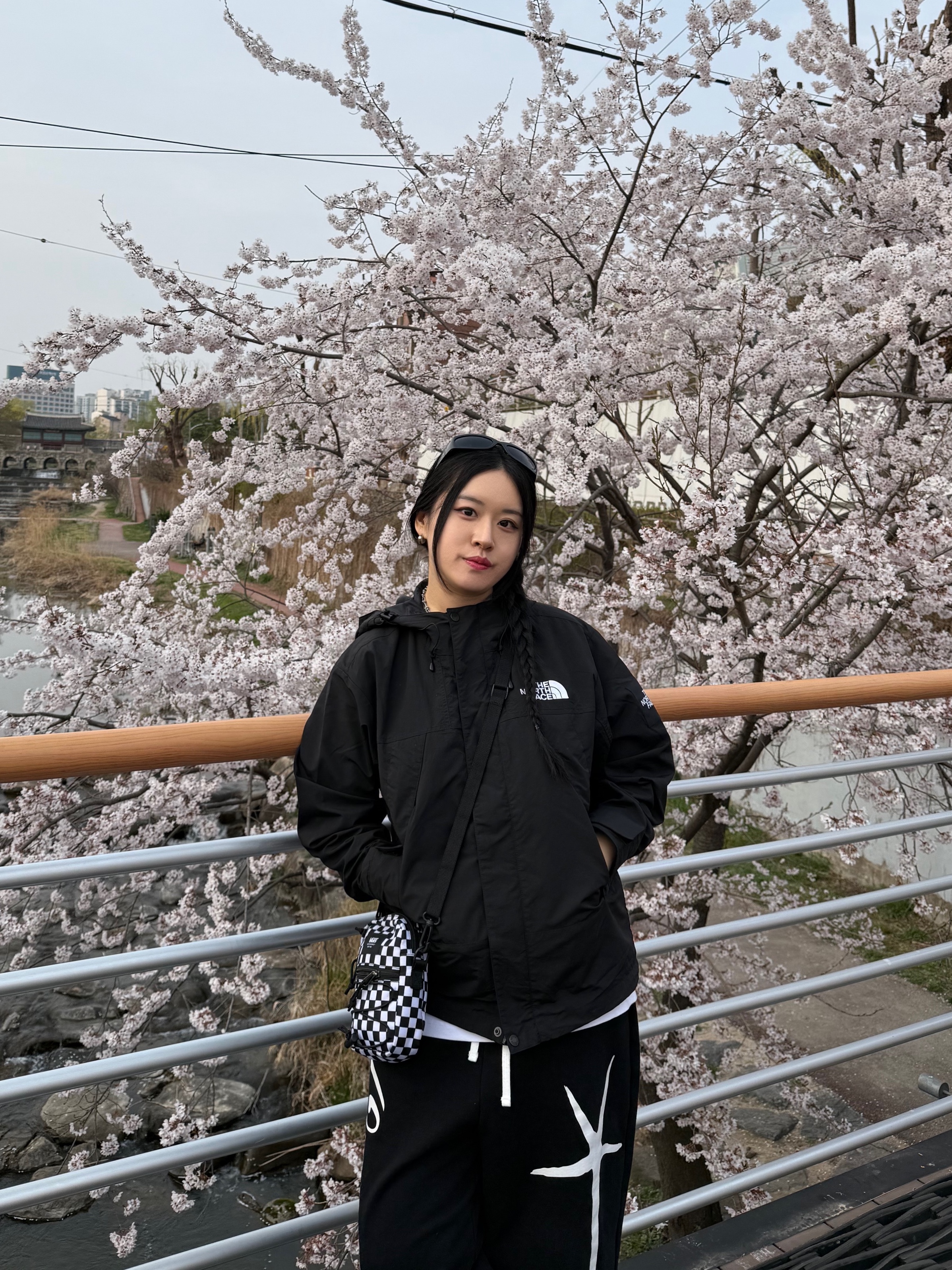 The North Face White Label Martis EX Jacket Black 착용 스타일