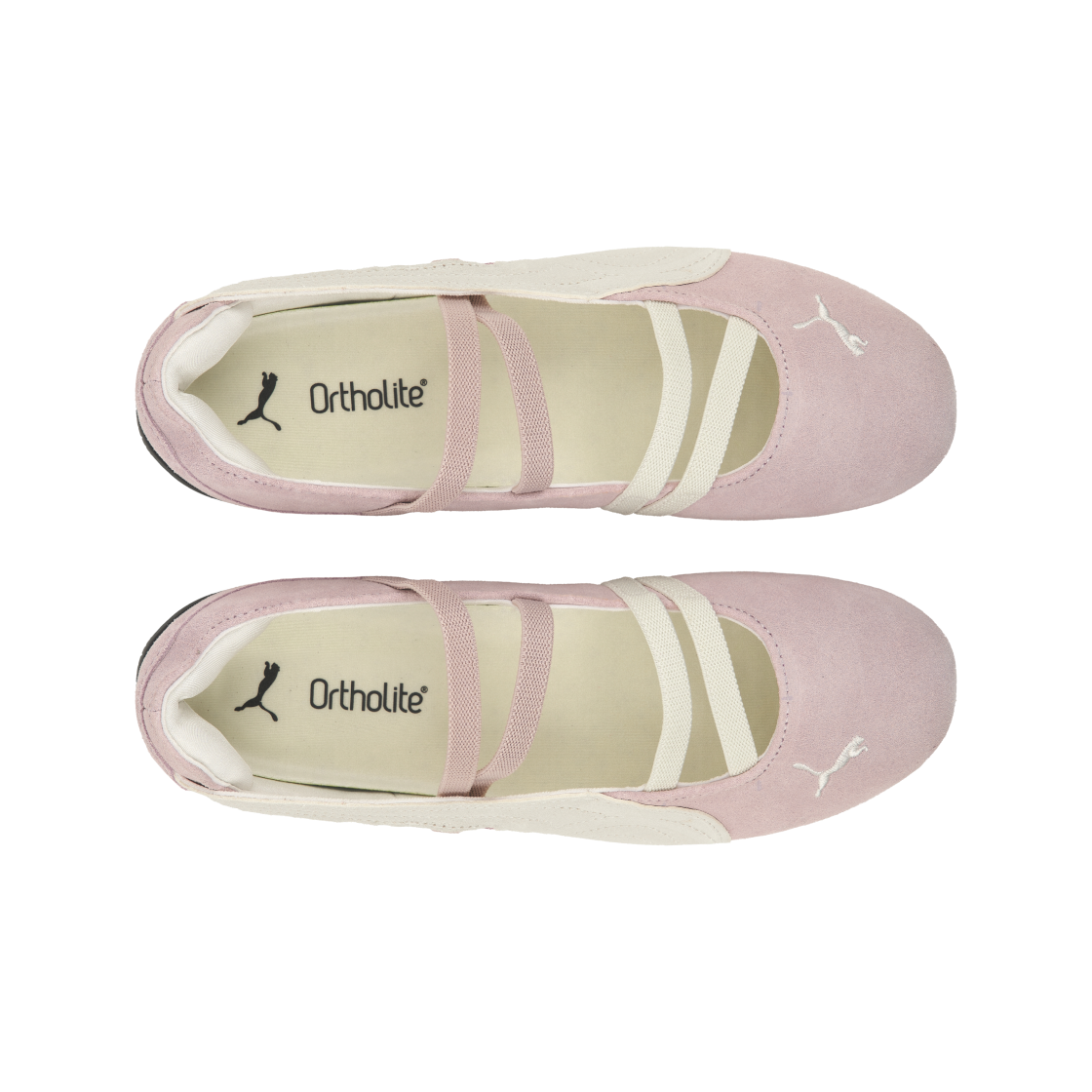 (W) 푸마 스피드캣 발레 스웨이드 위스프 오브 핑크 푸마 화이트((W) Puma Speedcat Ballet Suede Whisp of Pink Puma White) - 5