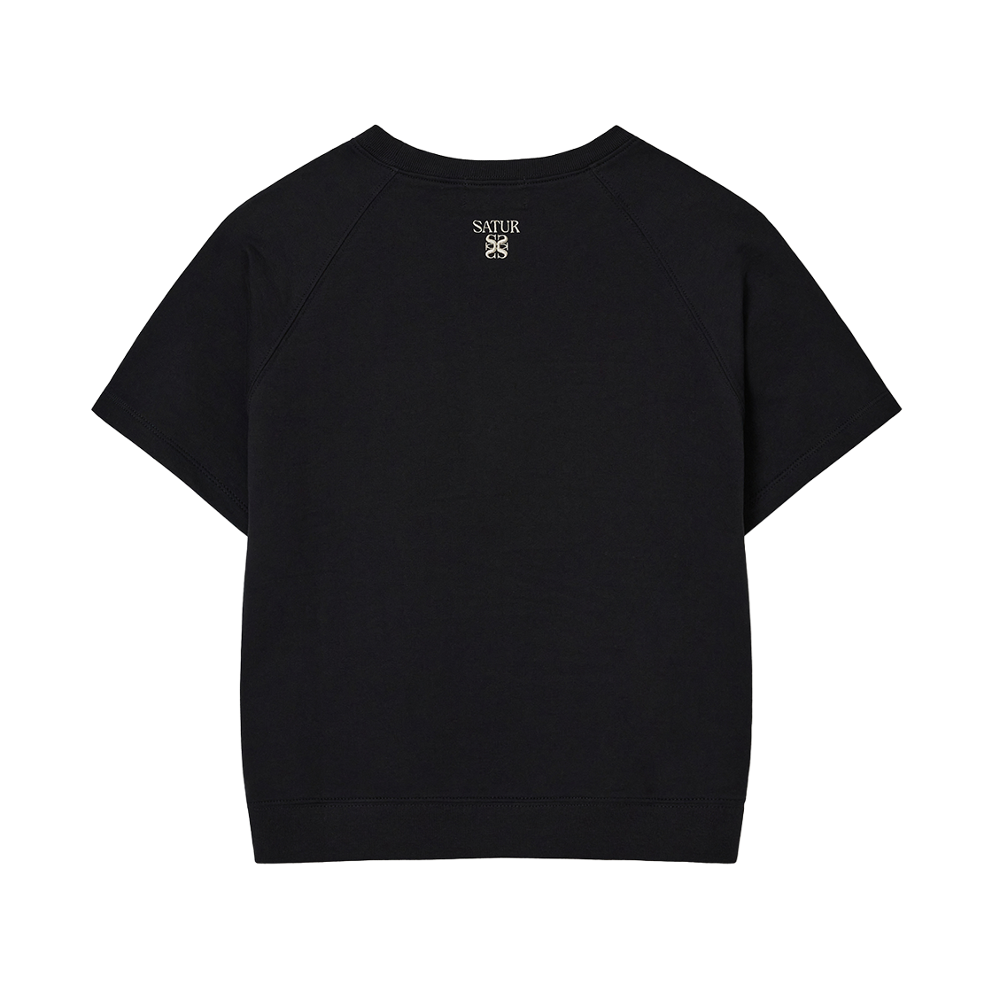 세터 우먼 베이직 하프 스웨트셔츠 블랙(SATUR W Basic Half Sweatshirt Black) - 2