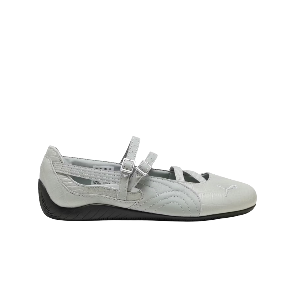 (W) 푸마 스피드캣 발렛 크록 화이트 베이퍼 그레이((W) Puma Speedcat Ballet Croc White Vapor Gray)