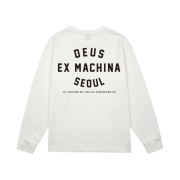 [6% 적립] Deus Ex Machina Seoul College Address Ls Tee White
