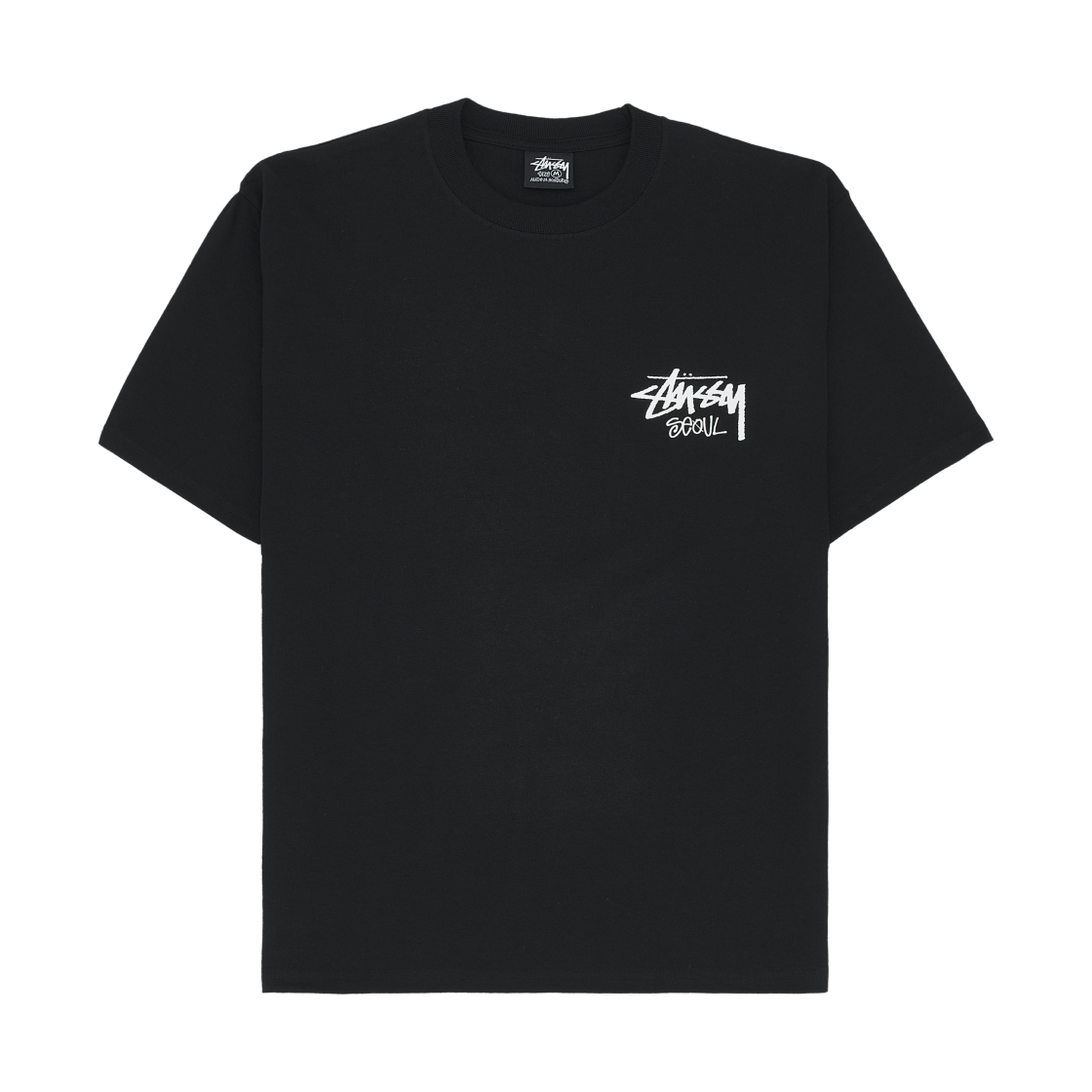 스투시 스탁 서울 티셔츠 블랙(Stussy Stock Seoul T-Shirt Black) - 2