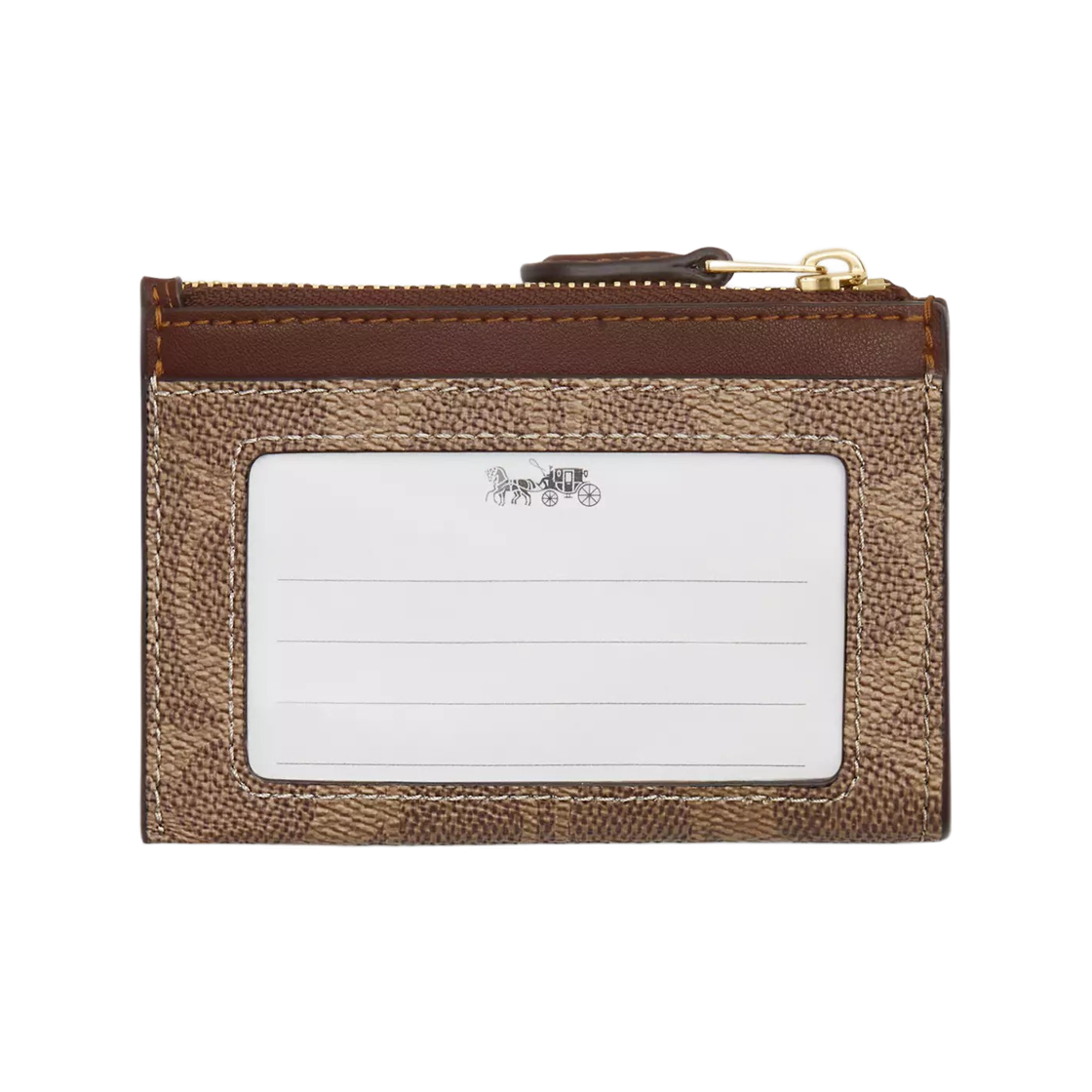 코치 시그니처 캔버스 미니 스키니 ID 케이스 이미테이션 골드 탄(Coach Mini Skinny ID Case in Signature Canvas Imitation Gold Tan) - 2