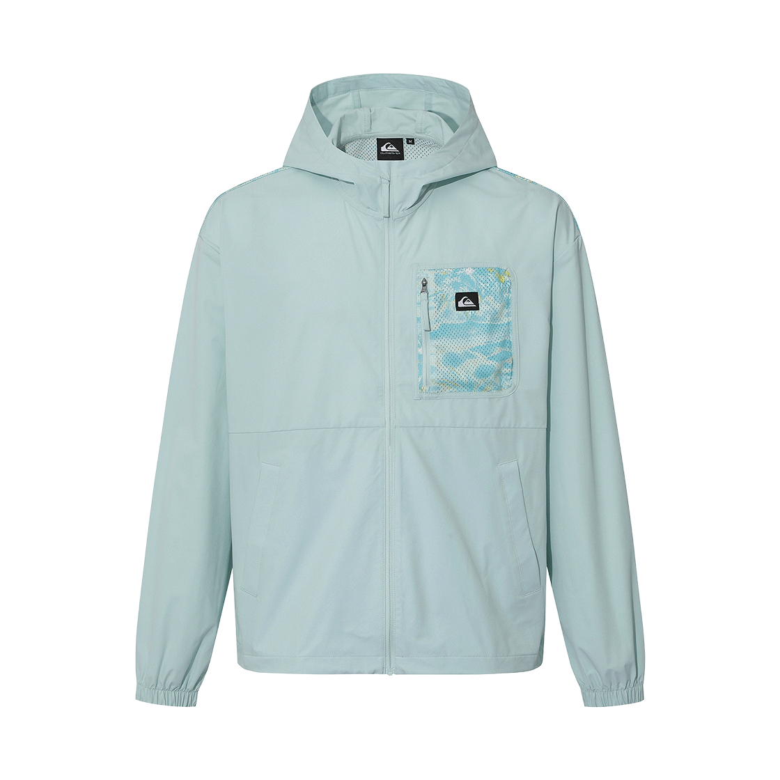 퀵실버 메쉬 프린트 블록 후드 자켓 (QG11JK542BGA)(QUIKSILVER Mesh Print Block Hooded Jacket (QG11JK542BGA))