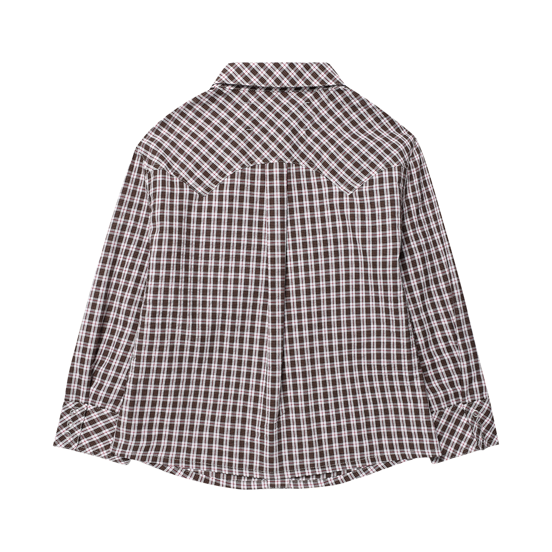 더바이닐하우스 쓰리 쿼터 슬리브 셔츠 브라운(Thevinylhouse Three-Quarter Sleeve Shirts (W) Brown) - 2