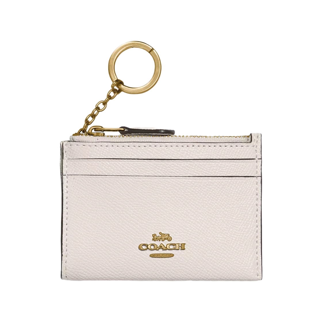 코치 미니 스키니 ID 케이스 골드 초크(Coach Mini Skinny ID Case Gold Chalk)