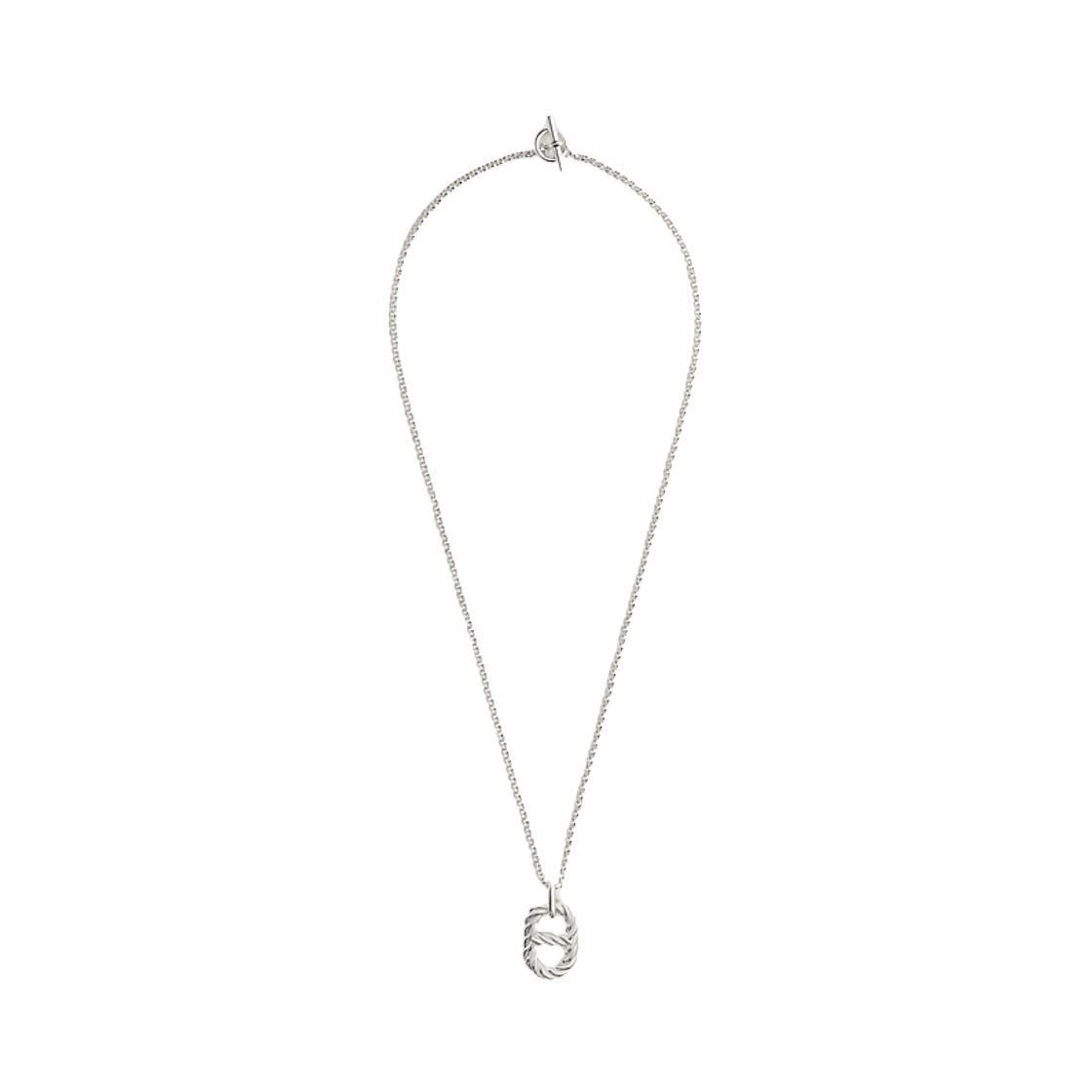 에르메스 라지 샹달 브레이슬릿 알레아 II 펜던트 & 스털링 실버(Hermes Large Chaine D'Ancre Alea II Pendant & Sterling Silver) - 1