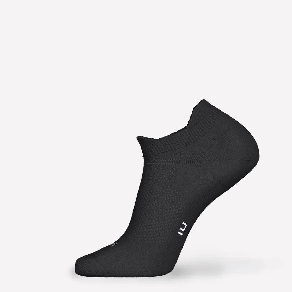 데카트론 러닝 얇은 발목 양말 2켤레 런 500 스모크 블랙(DECATHLON Running Thin Ankle Socks 2 Pairs Run 500 Smoked Black) - 6