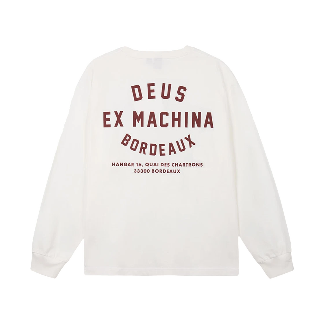 Deus Ex Machina Deus Ex Machina Bordeaux College Address L/S T-Shirt White · M
