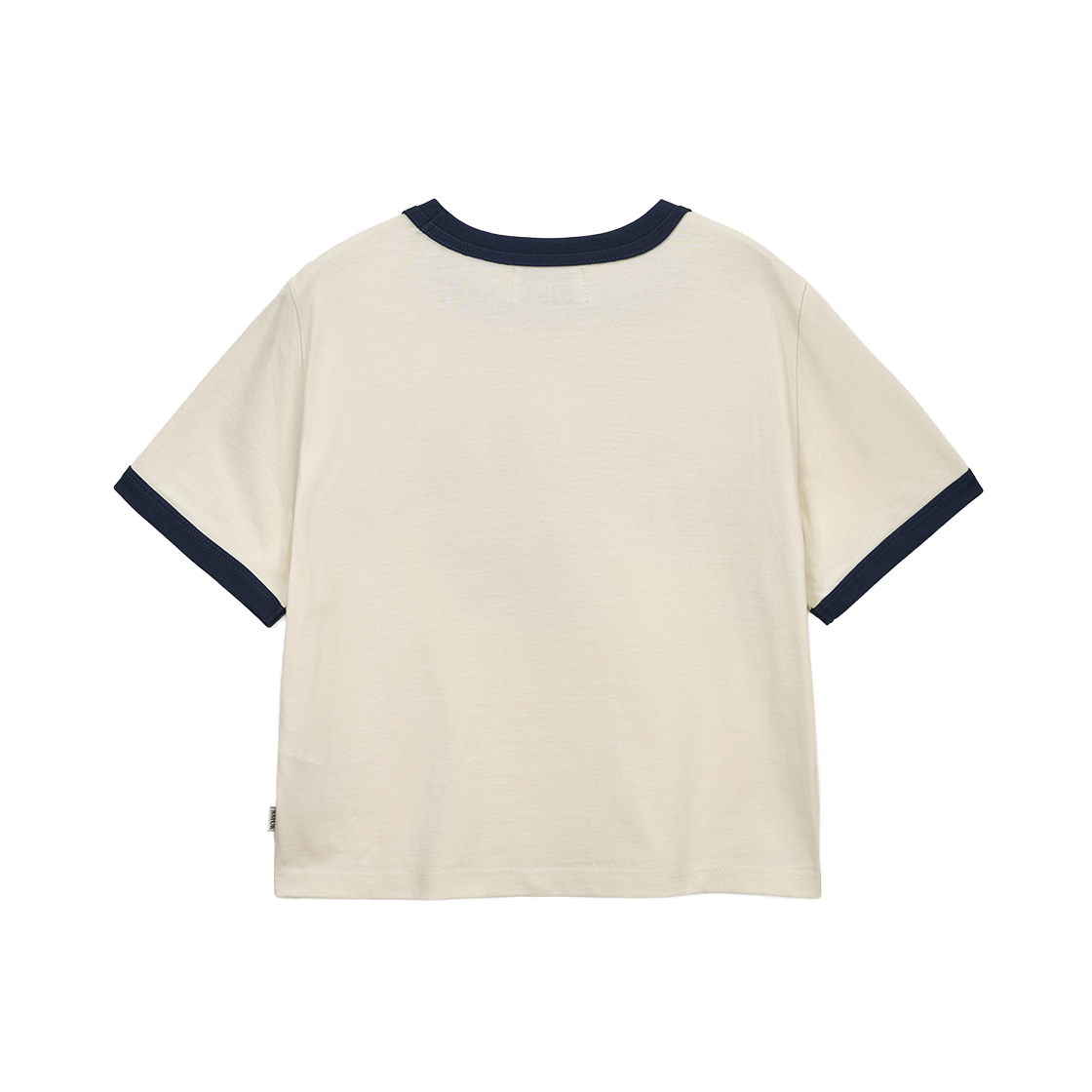 세터 우먼 아치 로고 링거 반팔 티셔츠 크림(SATUR W Arch Logo Ringer T-Shirt Cream) - 2
