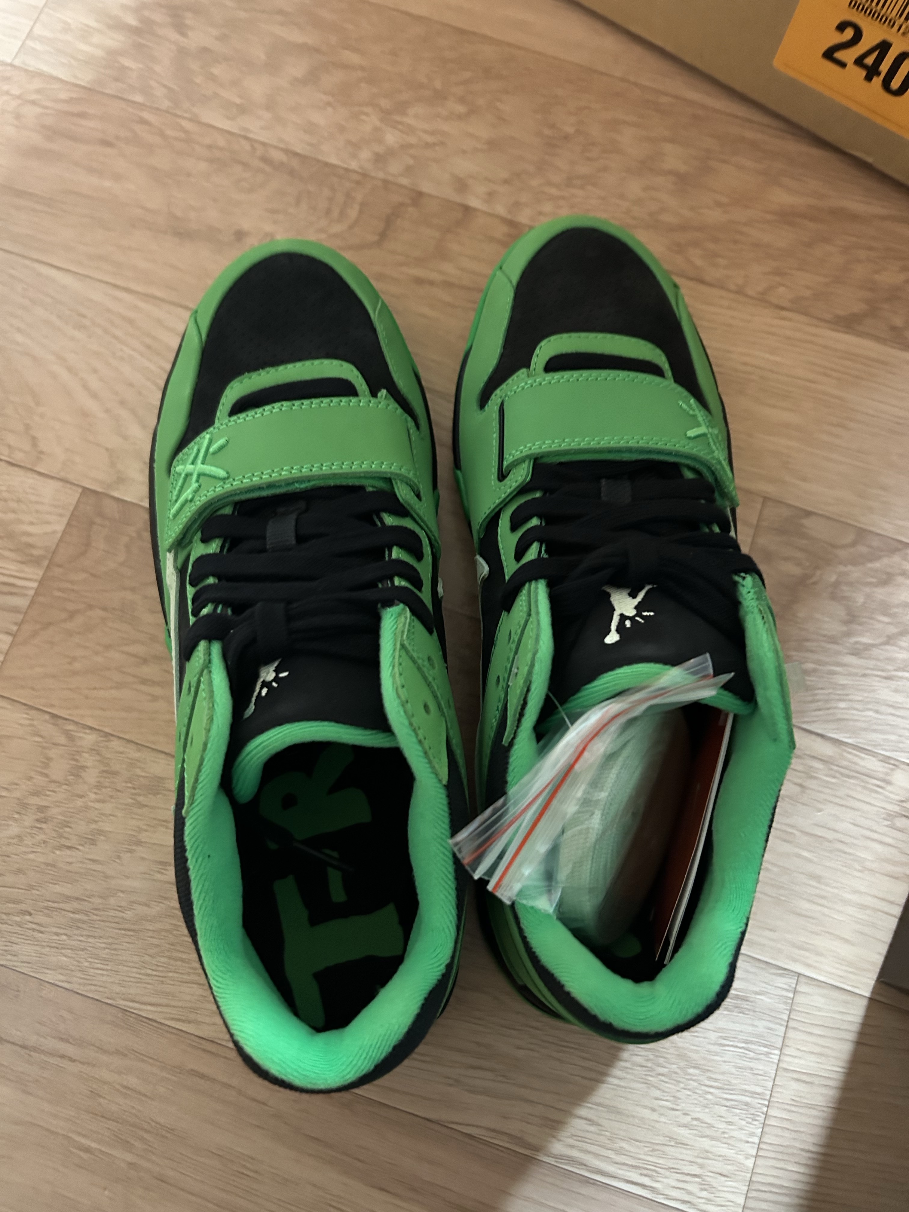 Jordan x Travis Scott Jumpman Jack TR Green Spark Vapor Green 착용 스타일