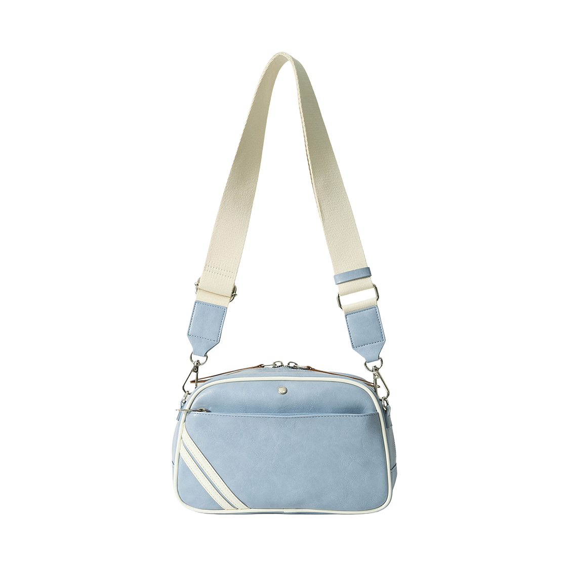 세터 로턴 콘트라스트 미니 크로스 백 블루(SATUR Lawton Contrast Mini Cross Bag Blue) - 2