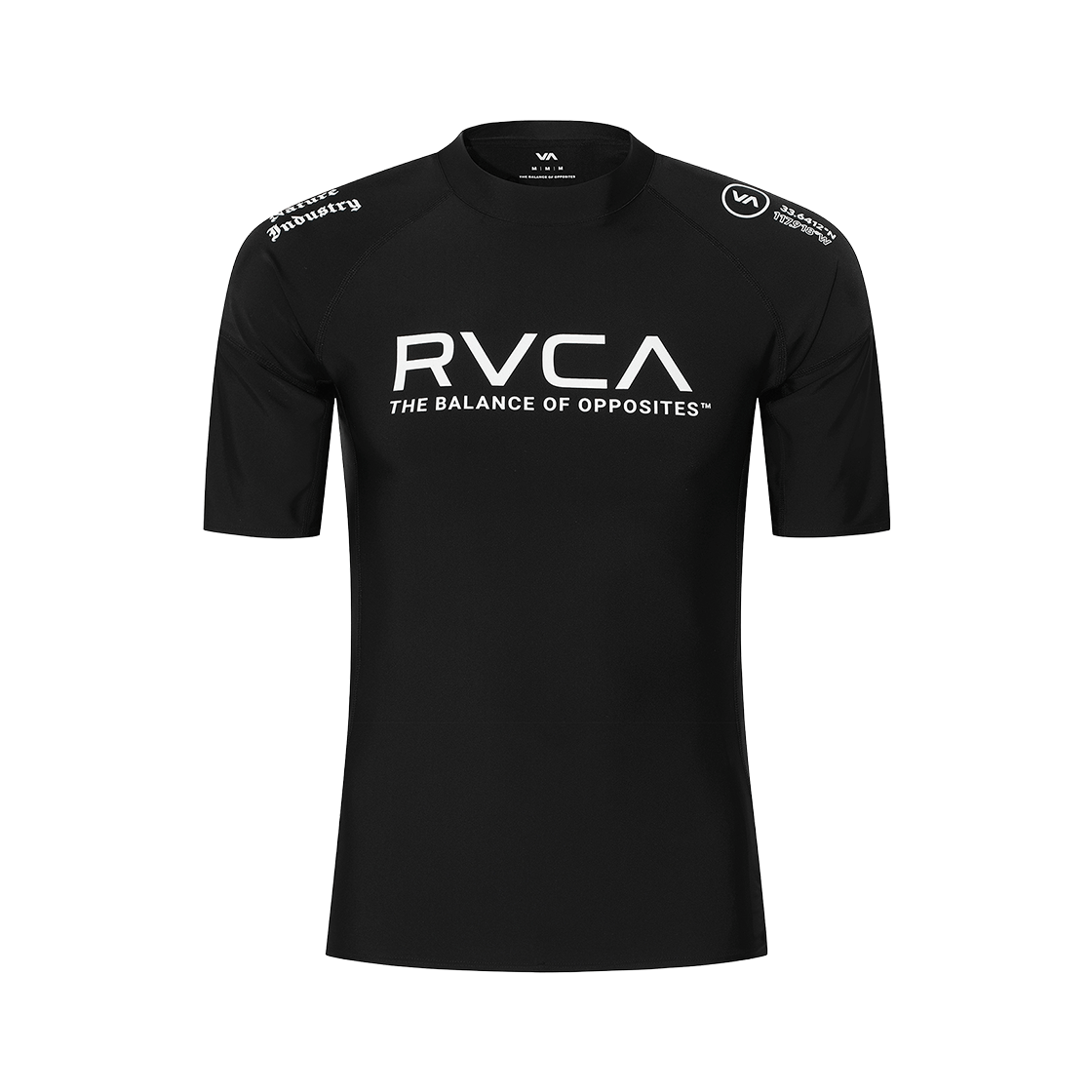 루카 스포츠 컴프레션 반팔 래쉬가드 (VG11RS302BLK)(RVCA Sports Compression Short Sleeve Rashguard (VG11RS302BLK))