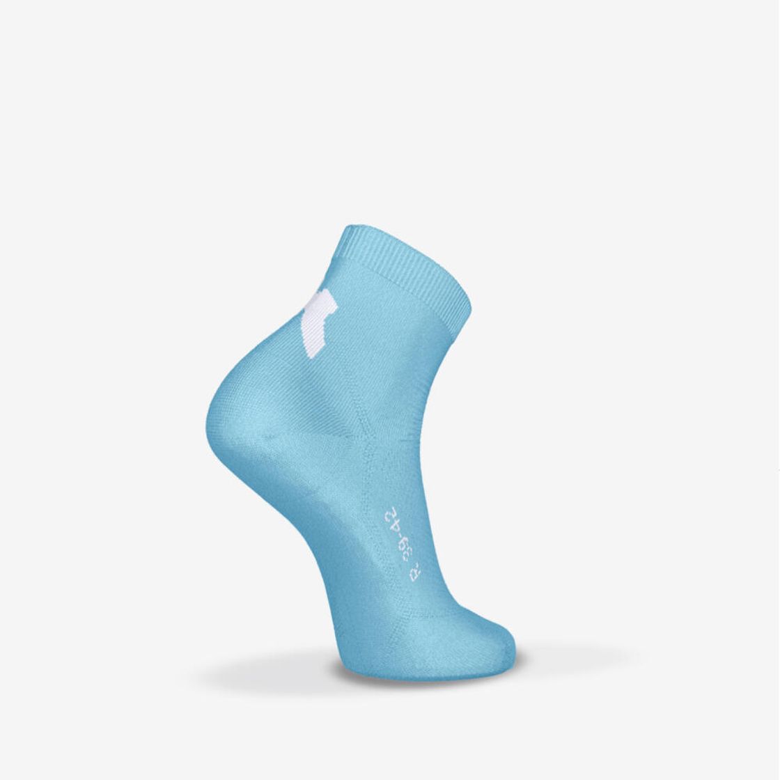 데카트론 러닝 얇은 중목 양말 2켤레 파인 런 500 라군 블루(DECATHLON Running Thin Mid-Cut Socks 2 Pairs Fine Run 500 Lagoon Blue) - 3