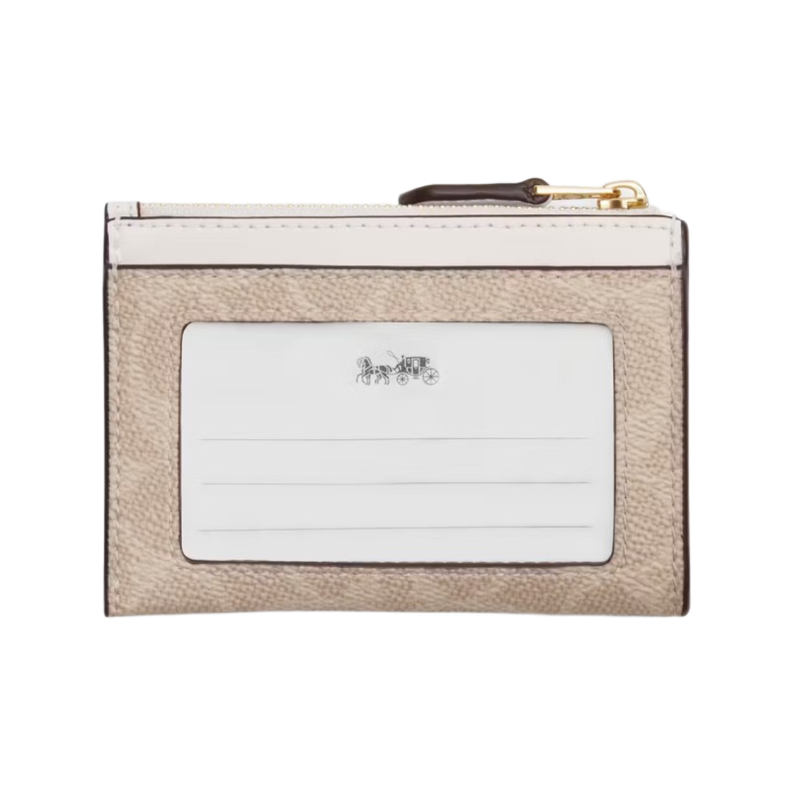 코치 시그니처 캔버스 미니 스키니 ID 케이스 이미테이션 골드 샌드(Coach Mini Skinny ID Case in Signature Canvas Imitation Gold Sand) - 2