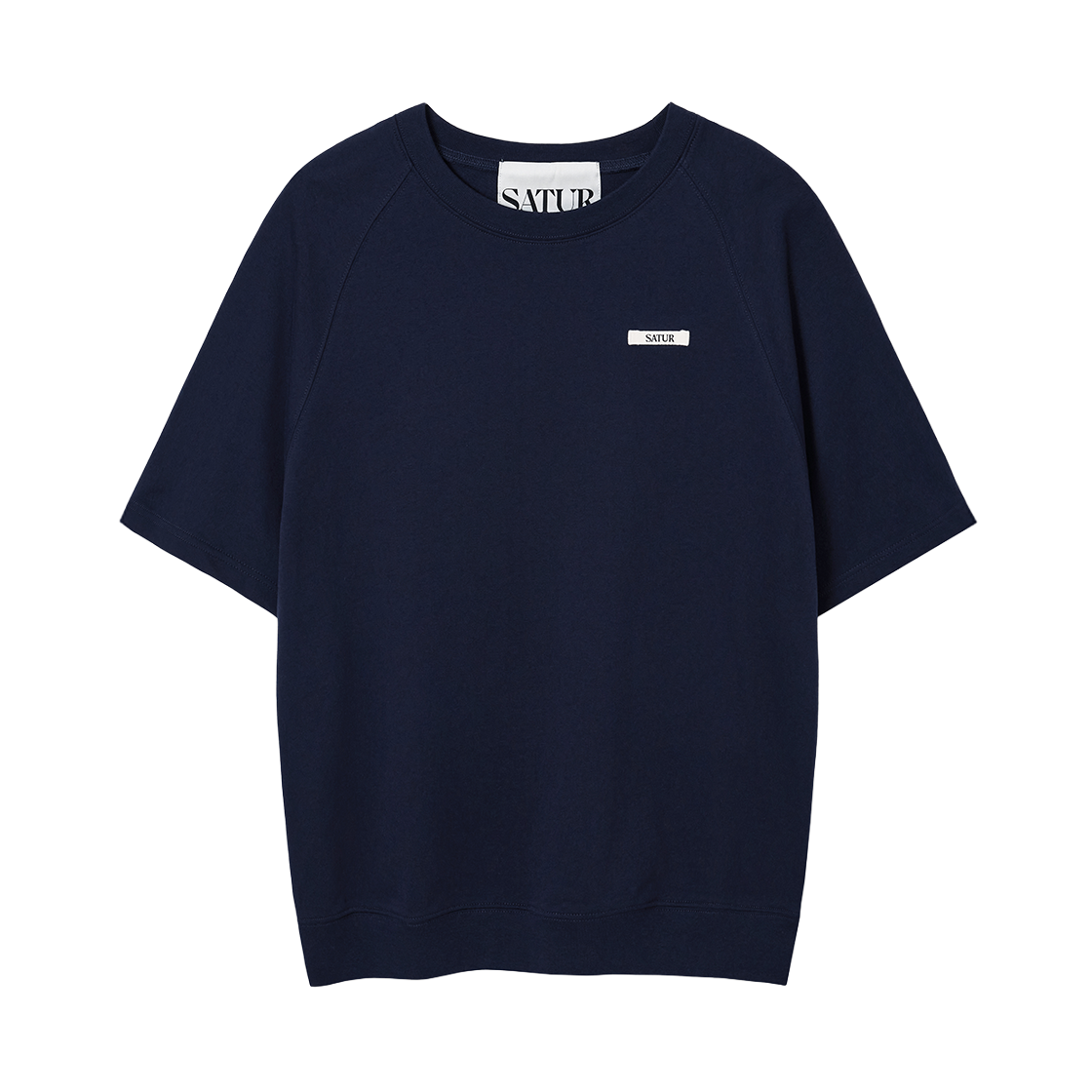 SA262MTS03NVY0 SATUR Basic Half Sweatshirt Navy