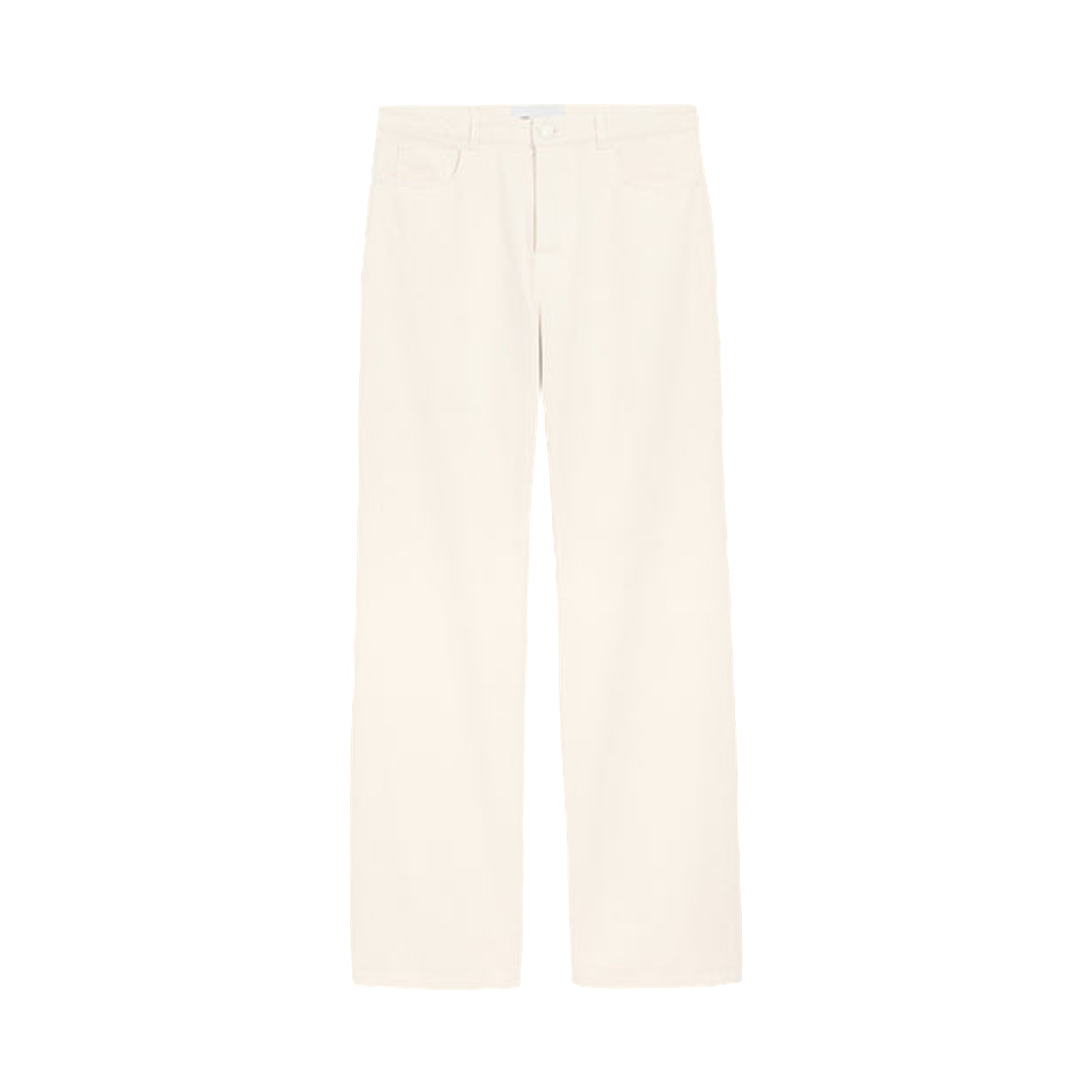아미 화이트 코튼 라지 핏 진 화이트 크림(AMI White Cotton Large Fit Jeans White Cream)