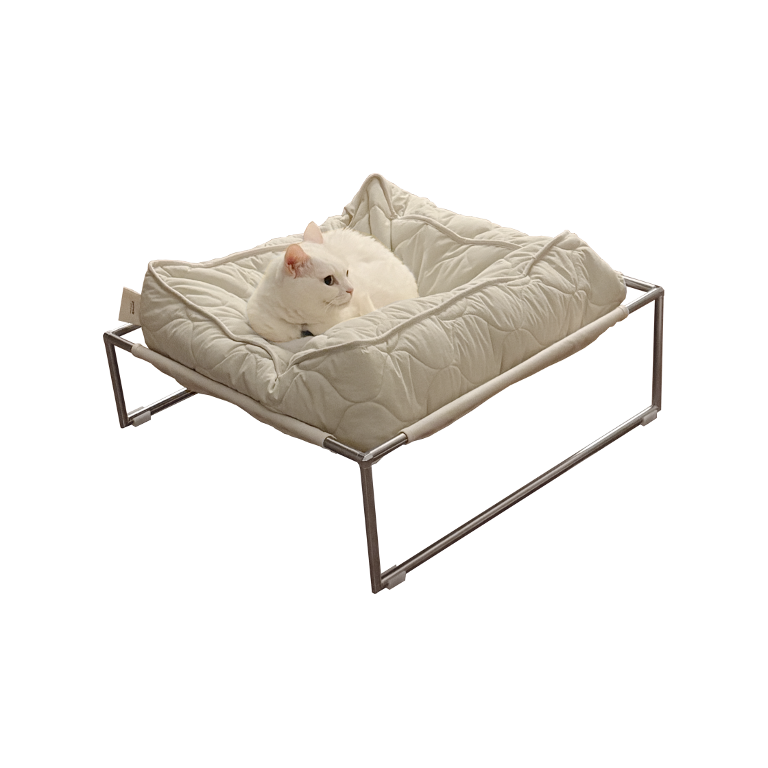 [KREAM 단독] 집에가야돼 SET 누빔사각쿠션용 스탠드&누빔사각쿠션([KREAM 단독] gottagohome SET cat padded square cushion stand&padded cushion)