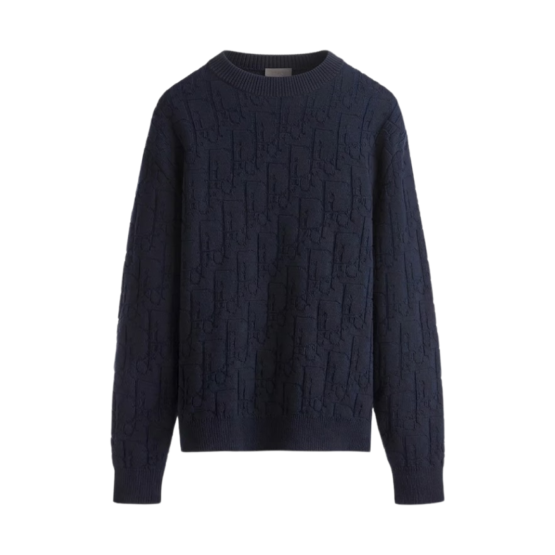 디올 코튼 블렌드 저지 오블리크 스웨터 네이비 블루(Dior Cotton Blend Jersey Oblique Sweater Navy Blue)