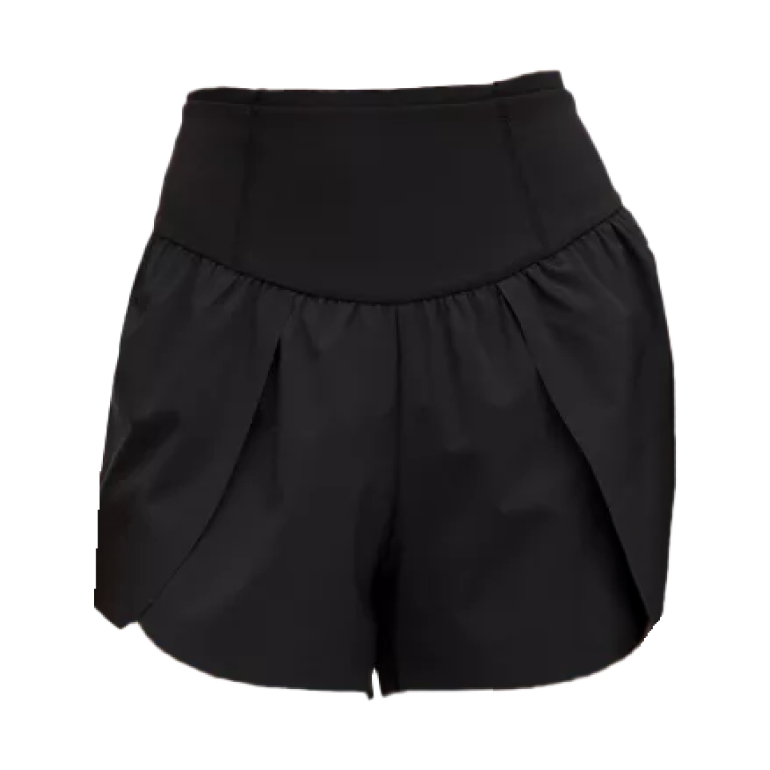 (W) 룰루레몬 고 퍼더 하이라이즈 스플릿 쇼츠 3인치 블랙((W) Lululemon Lululemon Go Further High-Rise Split Short 3 inch Black) - 1