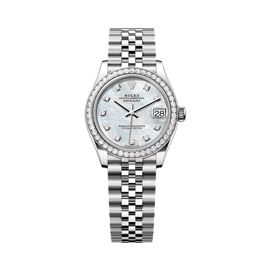 278384RBR Rolex Datejust 31mm MoP Diamond-Set Jubilee