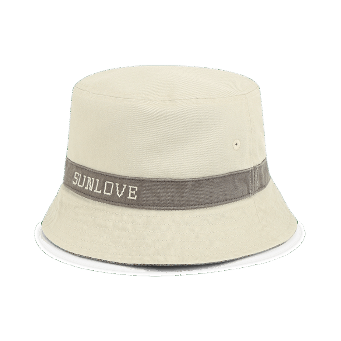 [트리플적립] 썬러브 리버서블 버킷 햇 아이보리([트리플적립] SUNLOVE Reversible Bucket Hat Ivory) - 1