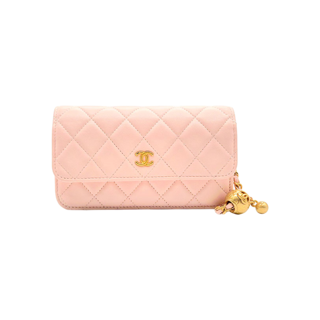 ITRNE2UD6SIU Chanel Lambskin Golden Ball WOC Mini Crossbody Bag