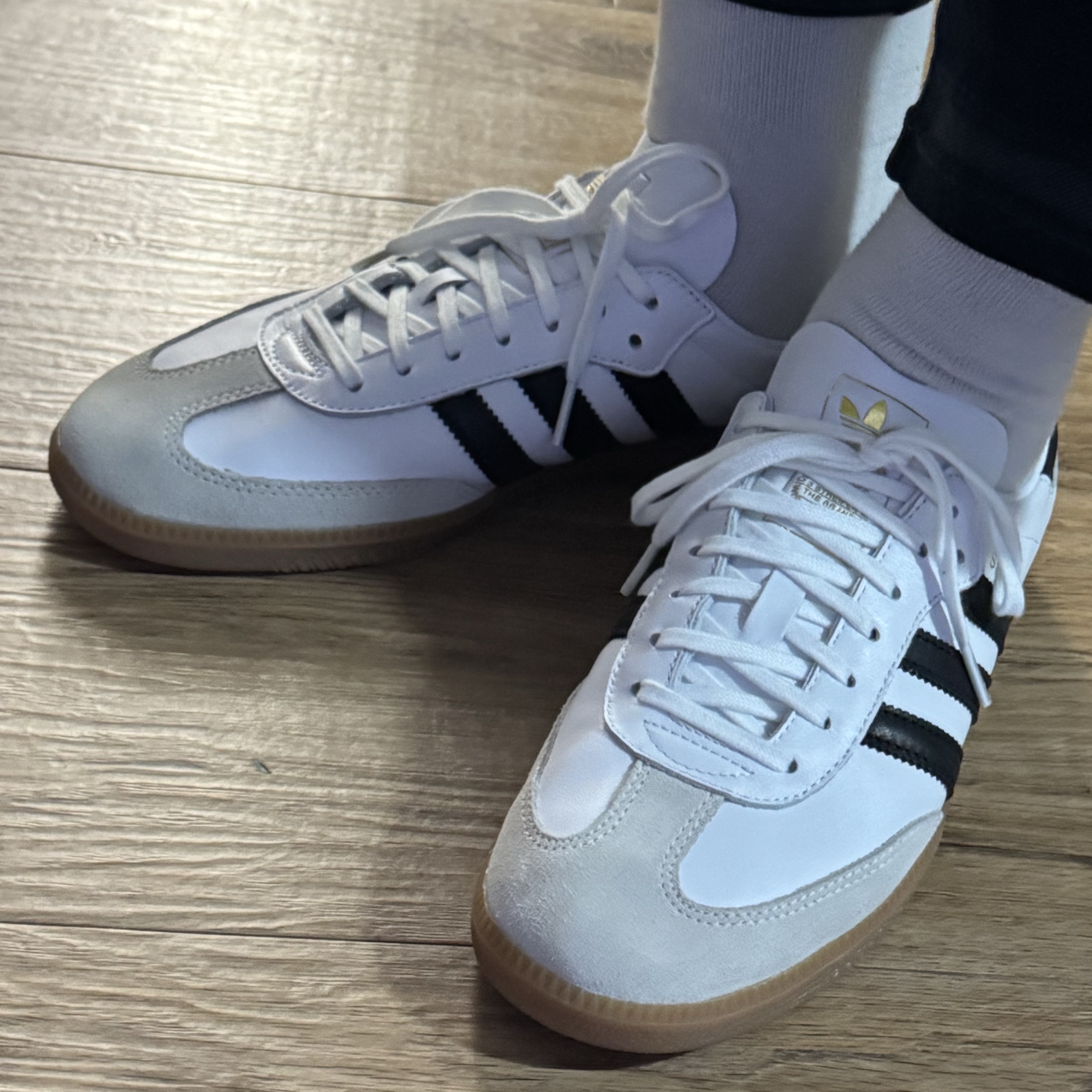 Adidas Samba Decon Cloud White 착용 스타일