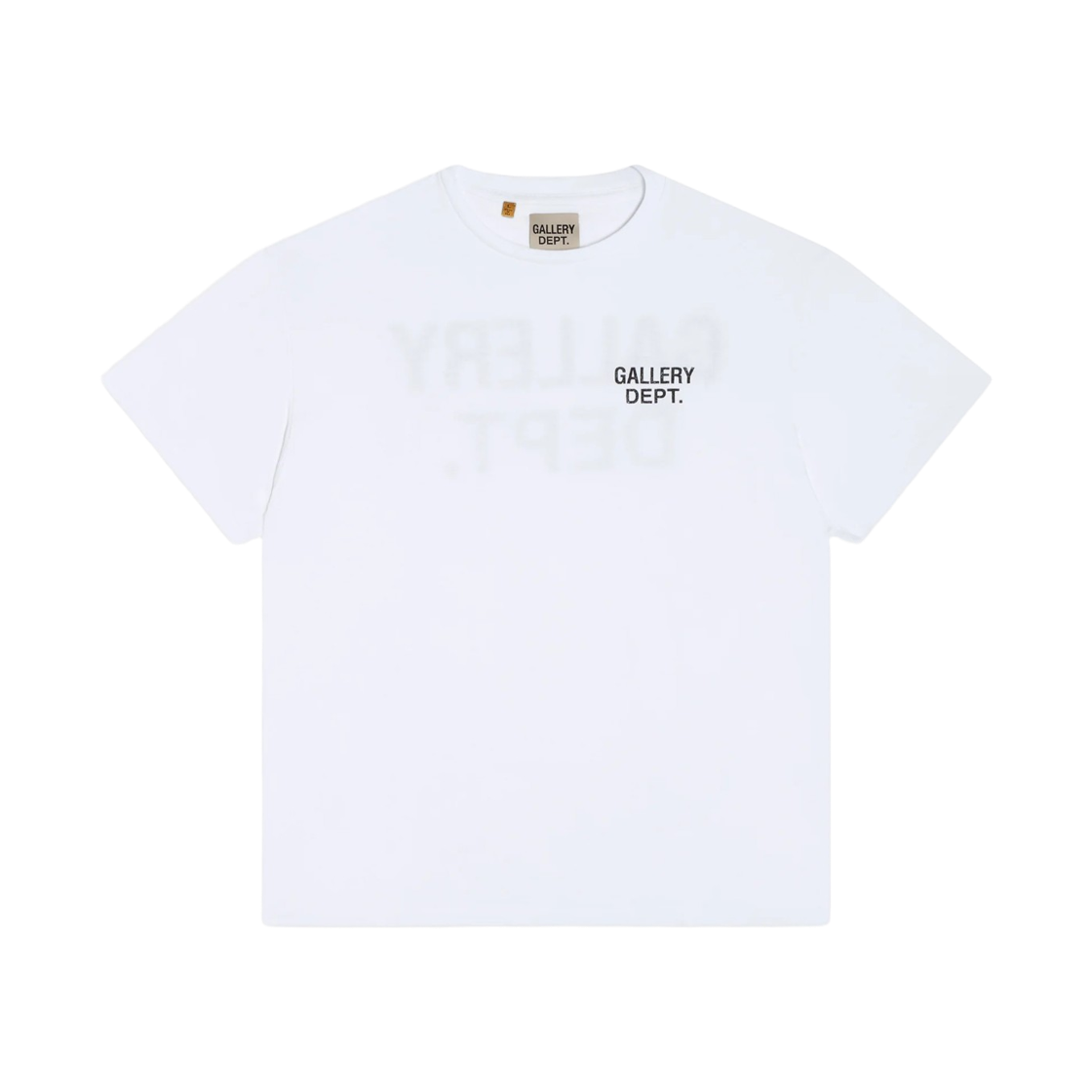 갤러리 디파트먼트 GD 로고 더스티 티셔츠 클린 화이트(Gallery Dept. GD Logo Dusty T-Shirt Clean White)