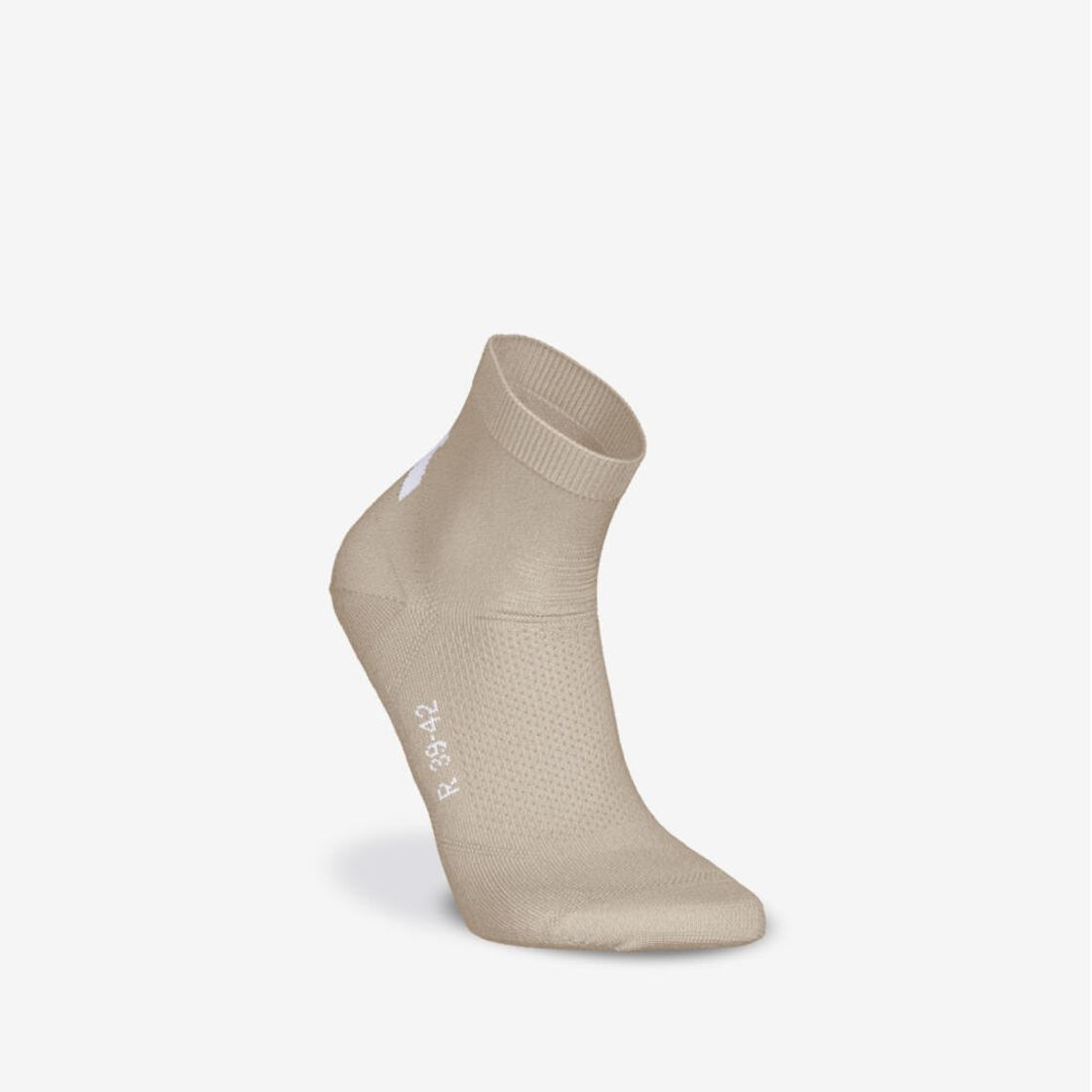 데카트론 러닝 얇은 중목 양말 2켤레 파인 런 500 린넨 베이지(DECATHLON Running Thin Mid-Cut Socks 2 Pairs Fine Run 500 Linen Beige) - 2