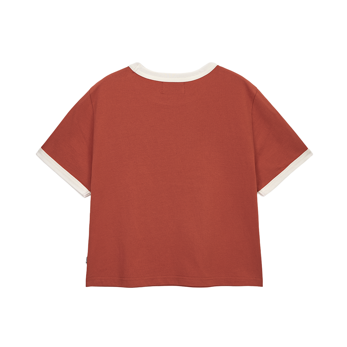 세터 우먼 아치 로고 링거 반팔 티셔츠 레드(SATUR W Arch Logo Ringer T-Shirt Red) - 2