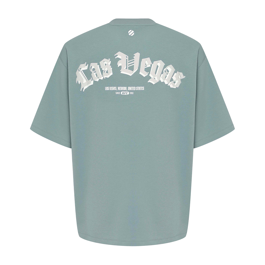 U2SSX2112SG UFC SPORT Las Vegas Mega Oversized Fit Short Sleeve Stone Grey