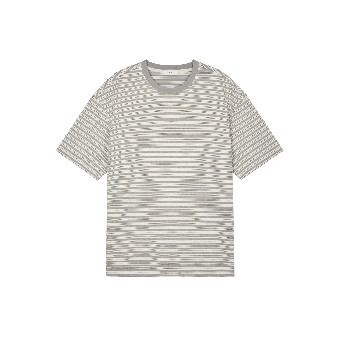 TNTS6E206G2_W TNGT W Vintage Striped Tee Vintage Gray