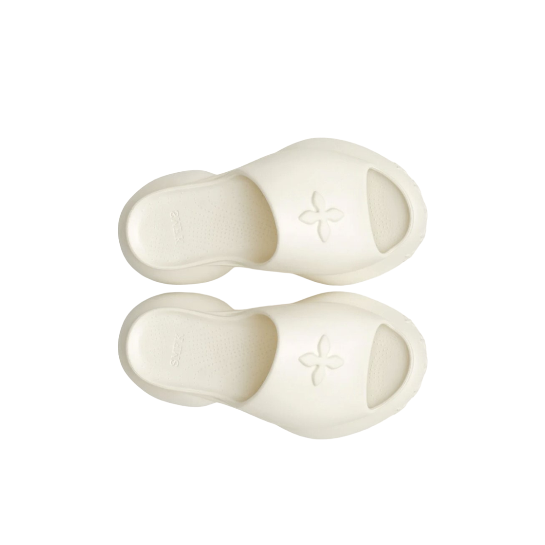 (W) 에스엠에프케이 컴패스 웨이브 플랫폼 범퍼 샌들 화이트((W) SMFK Compass Wave Platform Bumper Sandal White) - 2